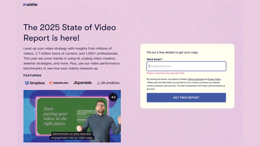 Wistia landing page example_blog