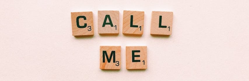 Call Me Scrabble Tiles