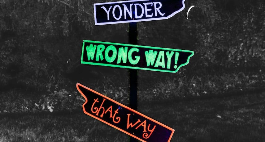 yonder wrong way that way