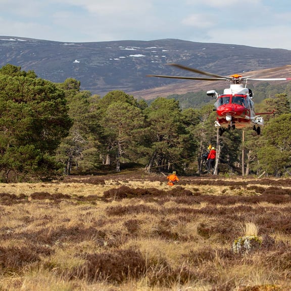 Braemar Mountain Rescue helicopter Braemar Mountain Rescue helicopter