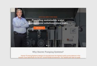 Hoover website homepage