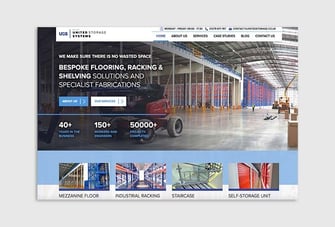 USS website homepage