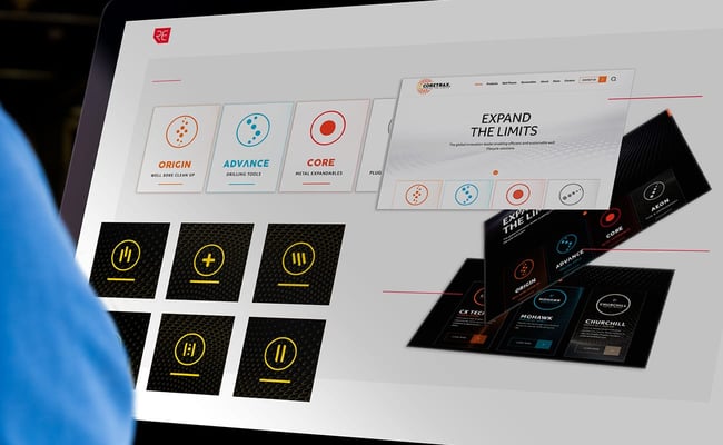 Coretrax website branding