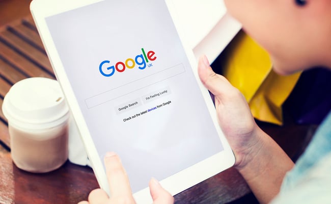 Google Search On Tablet