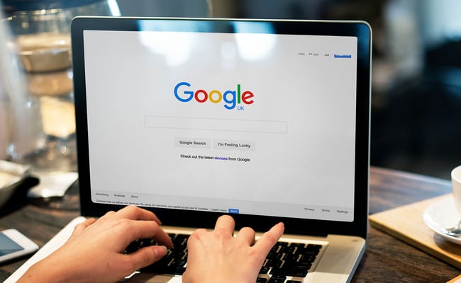 Google Search On Laptop