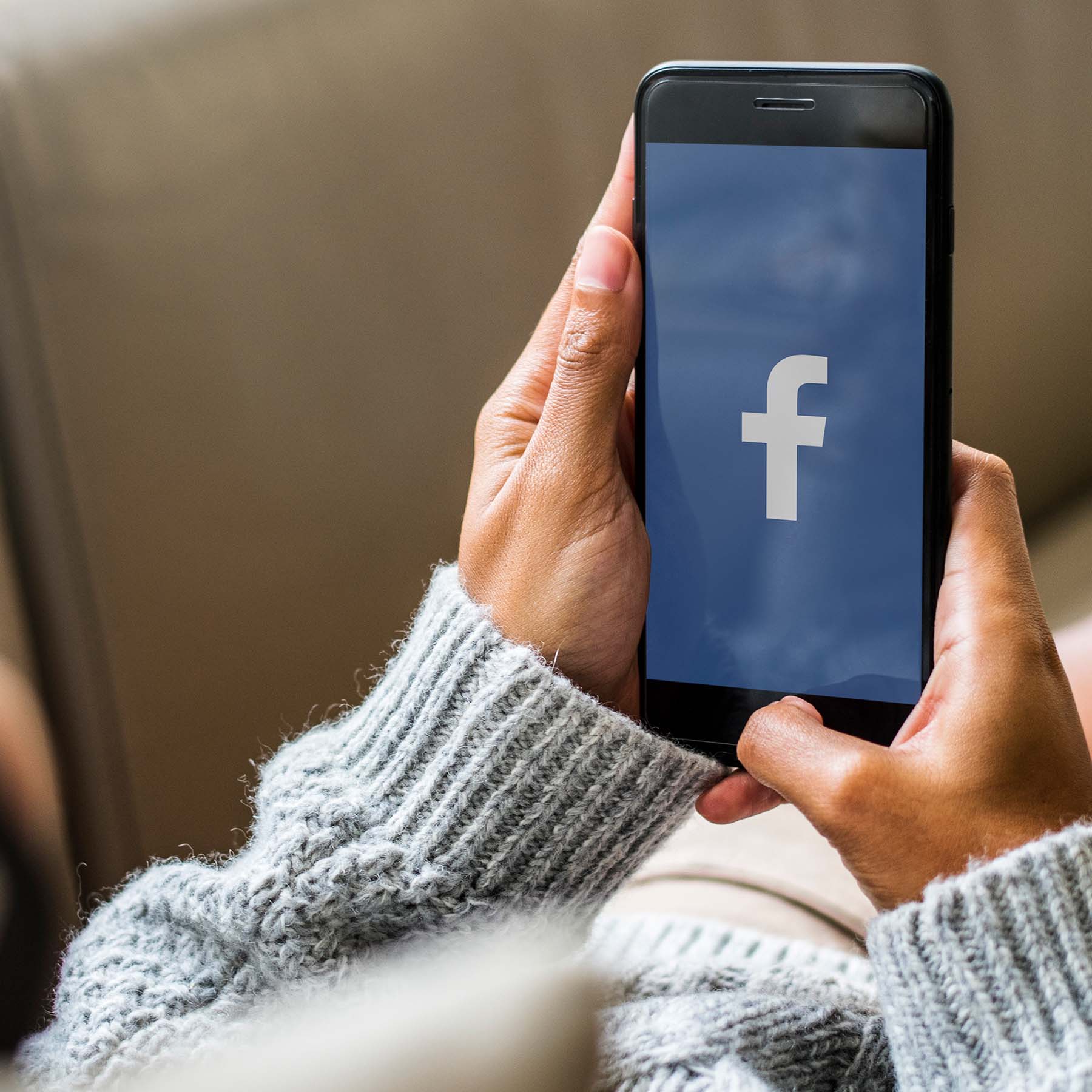 Facebook Logo on Mobile