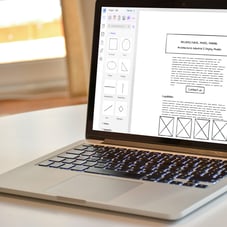 Website wireframe