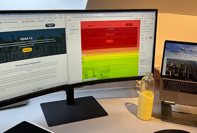 Website heatmap