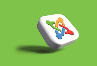 Joomla logo on a green background