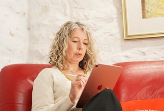 Woman Using Ipad