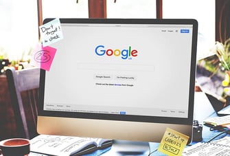 Google Search On Computer Screen