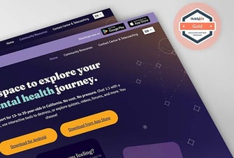 Soluna website with Hubspot partner badge