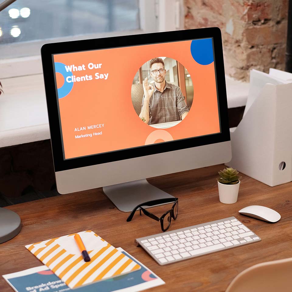Website On Computer Screen