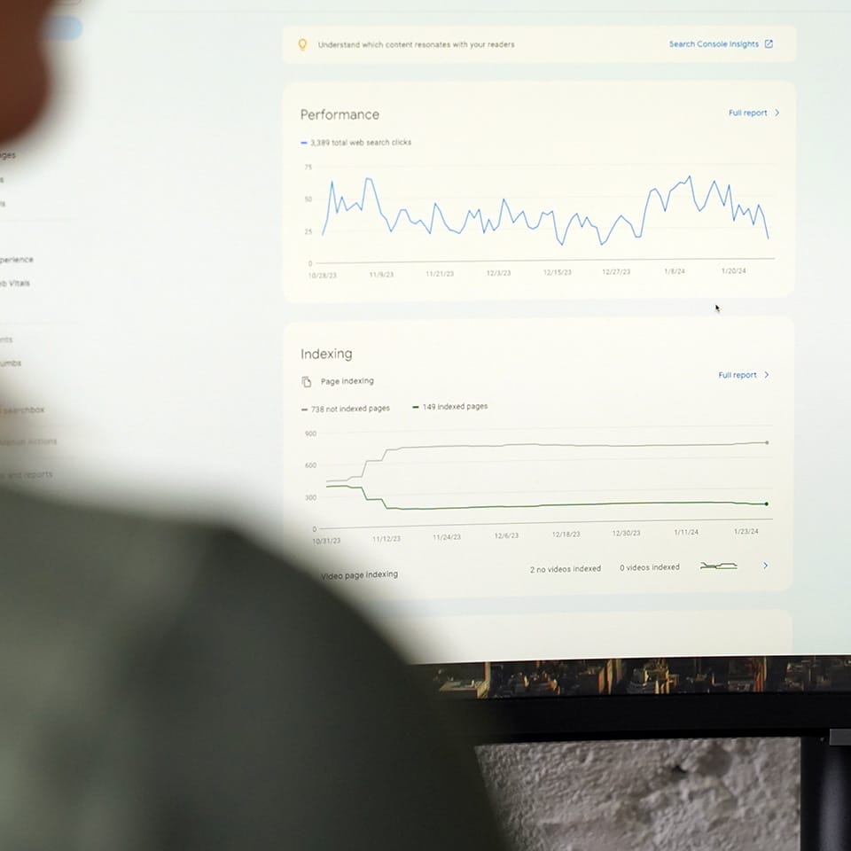 Site performance stats