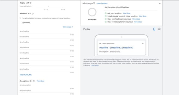 responsive search ads
