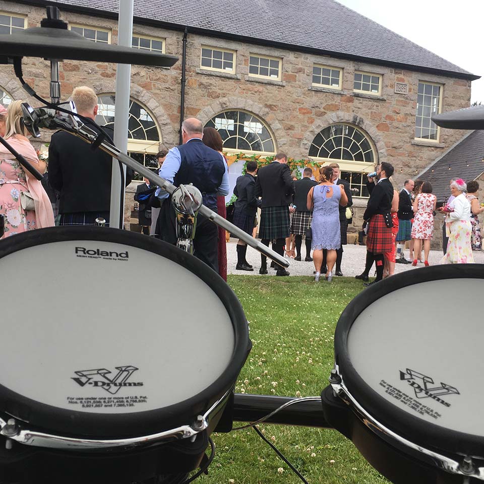 drums at a wedding