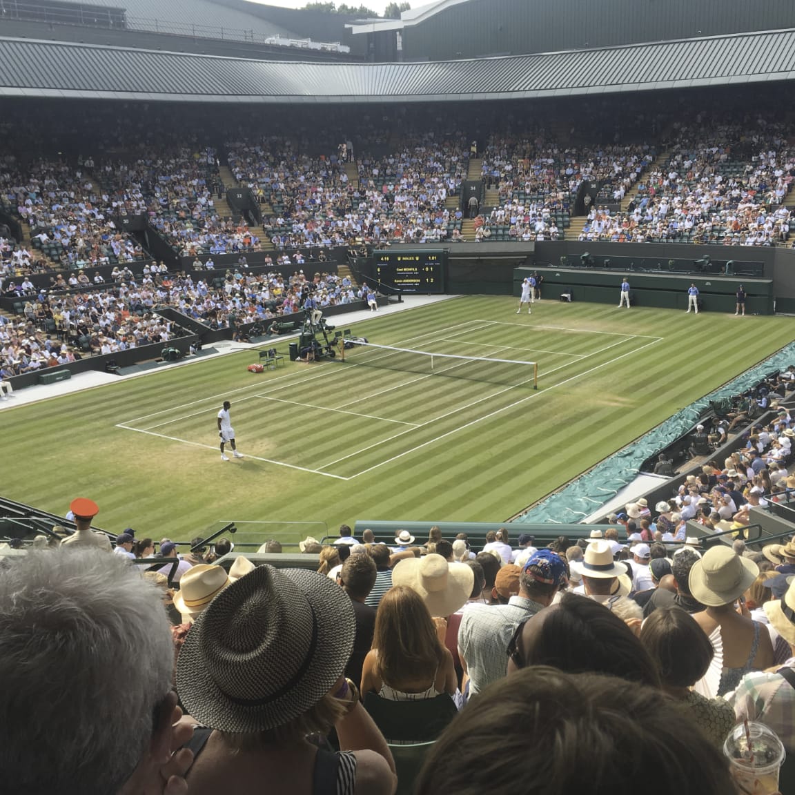 Tennis Match At Wimbledon