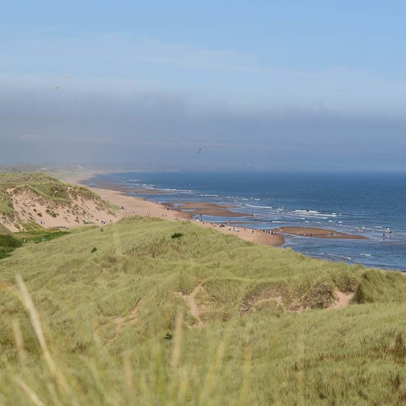 Balmedie beach in Aberdeenshire