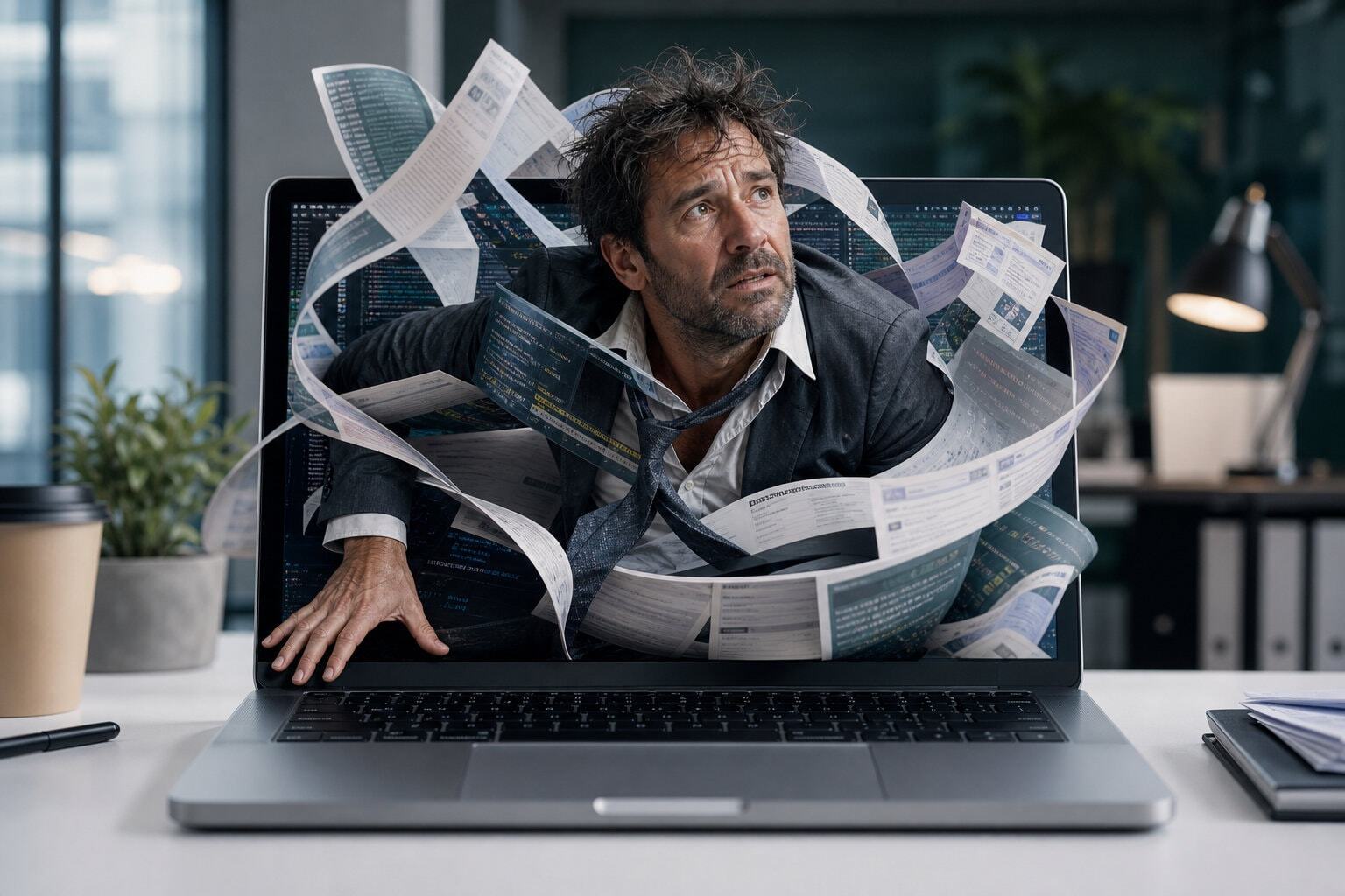 CEO entangled in code and webpages