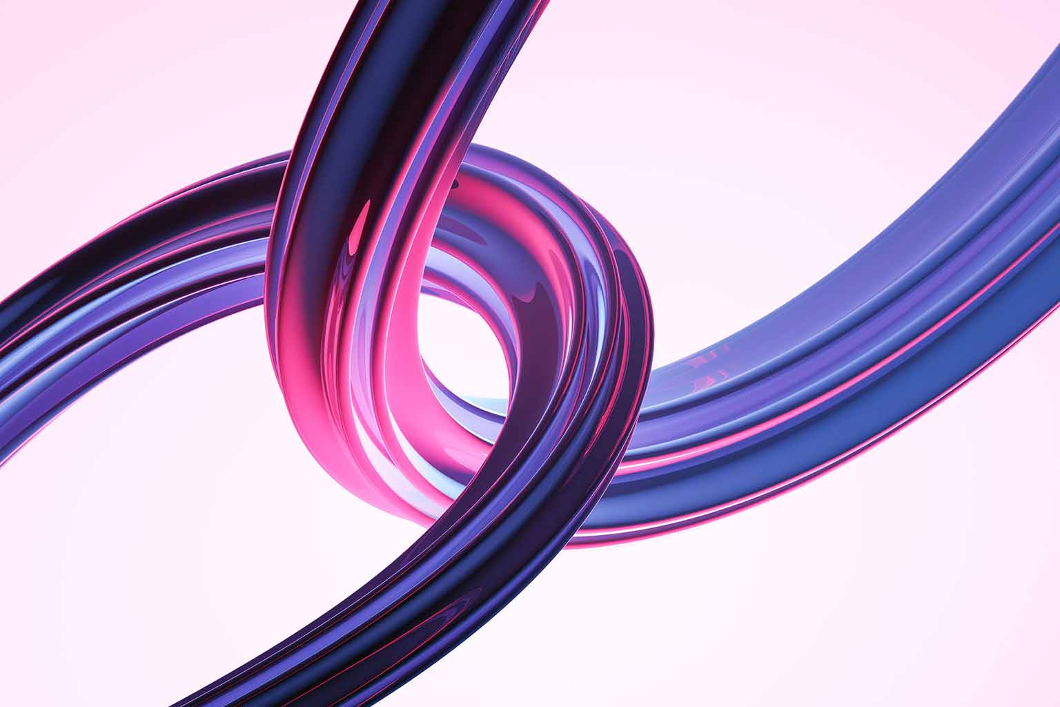 Bright pink and purple neon links against a powder pink background