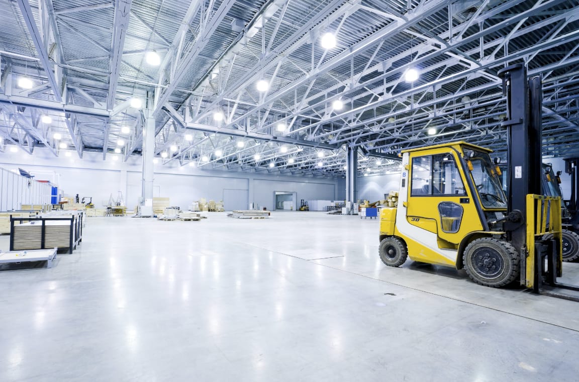 Picture of inside a warehouse